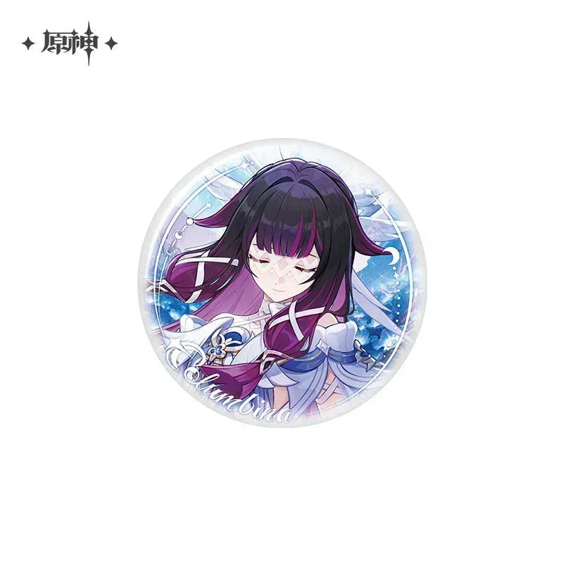 Genshin Impact Columbina Blessing of the Welkin Moon Series Merch Badge ACG Go Anime www.acg-go.com Art Decor, Badge, Columbina, Genshin Impact, Stand