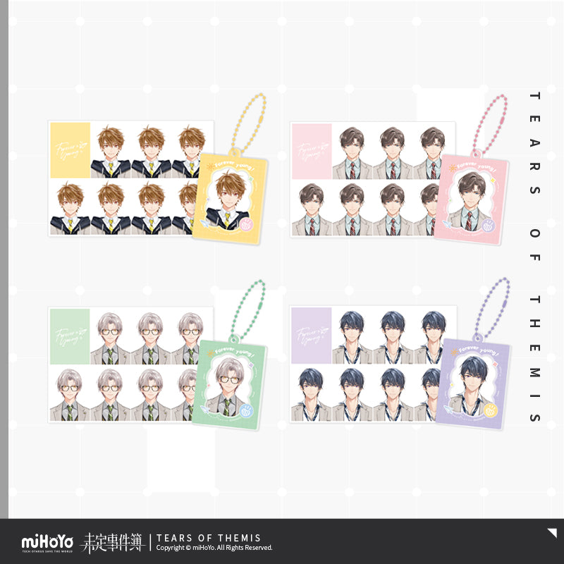 8th Anniversary Forever Young Series ID Photo Acrylic Pendant Set
