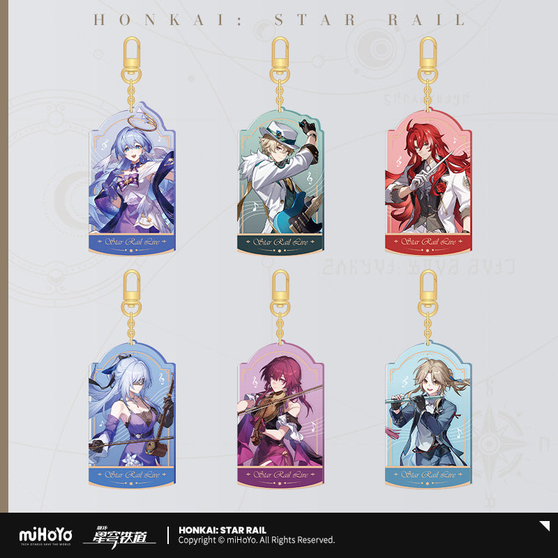 LIVE Series Quicksand Acrylic Keychain