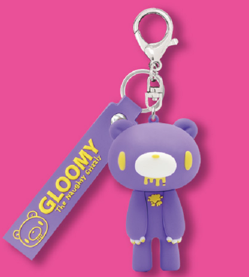 Gloomy the Naughty Grizzly Figure Keychain