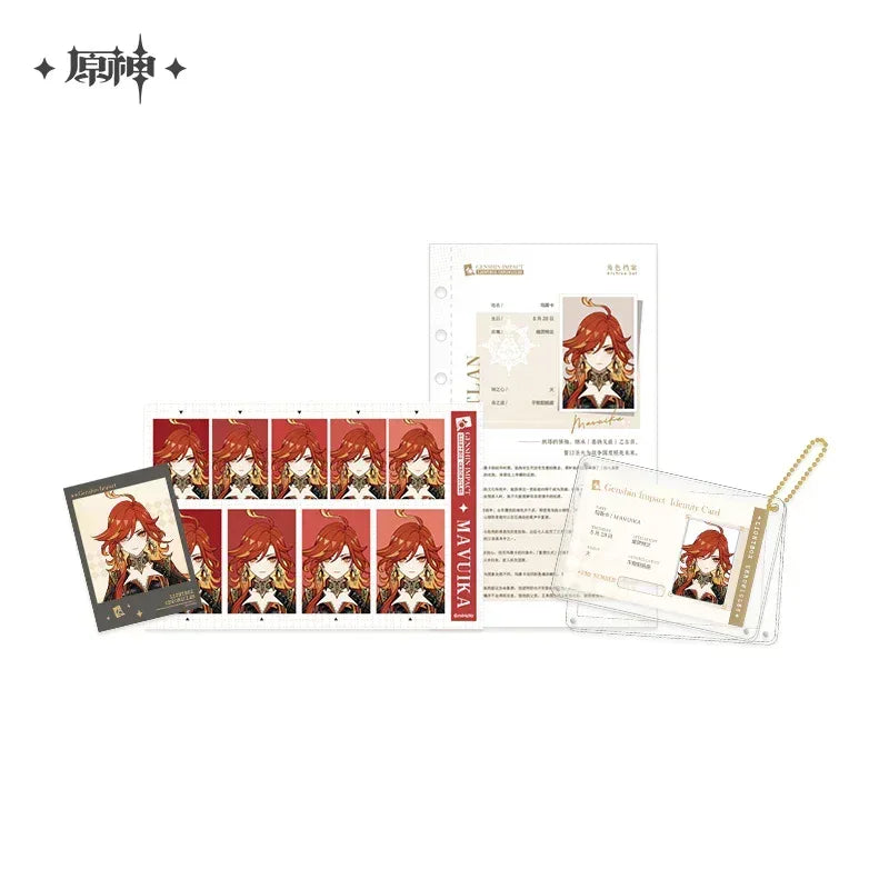 Genshin Impact Time Collecting Box Series Archive Set Mavuika ACG Go Anime www.acg-go.com Albedo, Arlecchino, Art Decor, Citlali, Diluc, Escoffier, Flins, Furina, Genshin Impact, Kamisato Ayato, Kinich, Mavuika, Nahida, Raiden Shogun, Tartaglia, Venti, Wanderer, Wriothesley, Xiao, Zhongli
