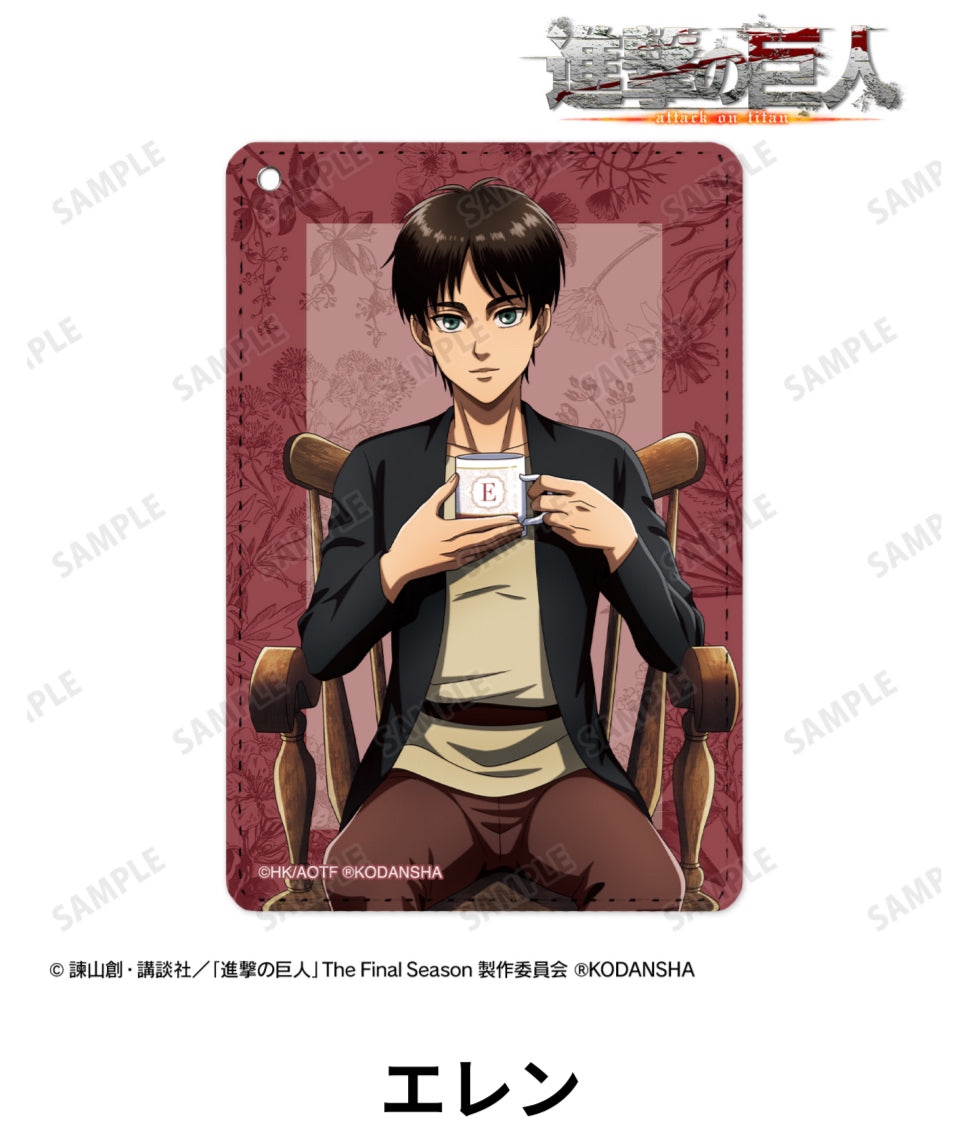 Attack on Titan Drawn Illustration Tea Time Ver.1 Pocket Pass Case