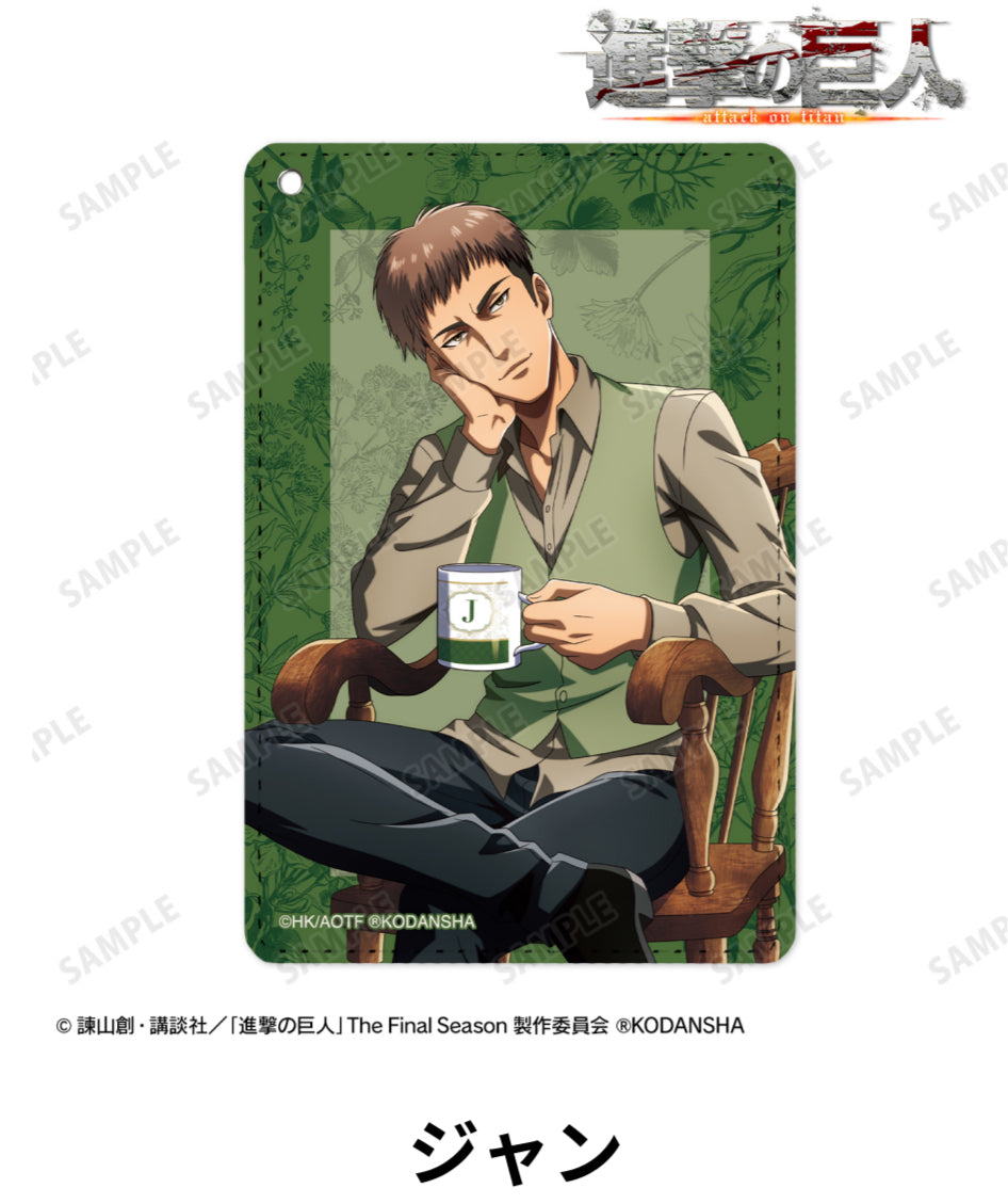 Attack on Titan Drawn Illustration Tea Time Ver.1 Pocket Pass Case