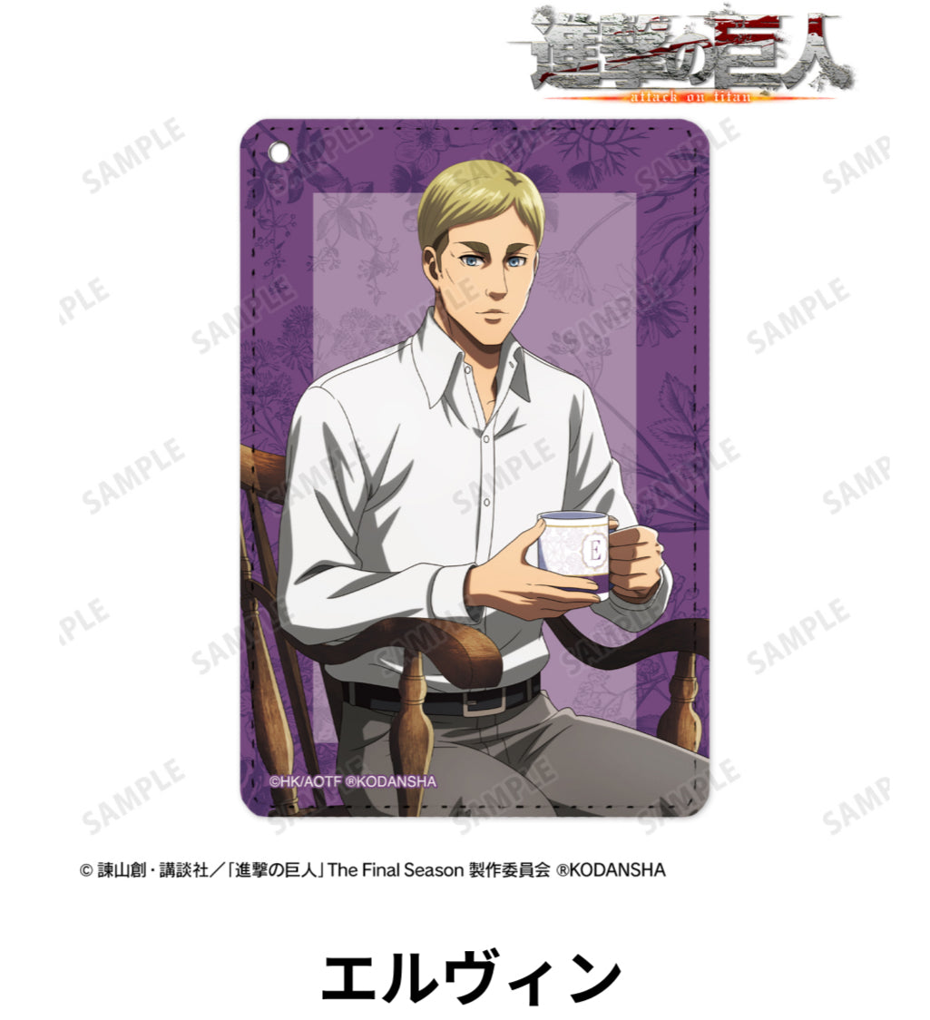 Attack on Titan Drawn Illustration Tea Time Ver.1 Pocket Pass Case