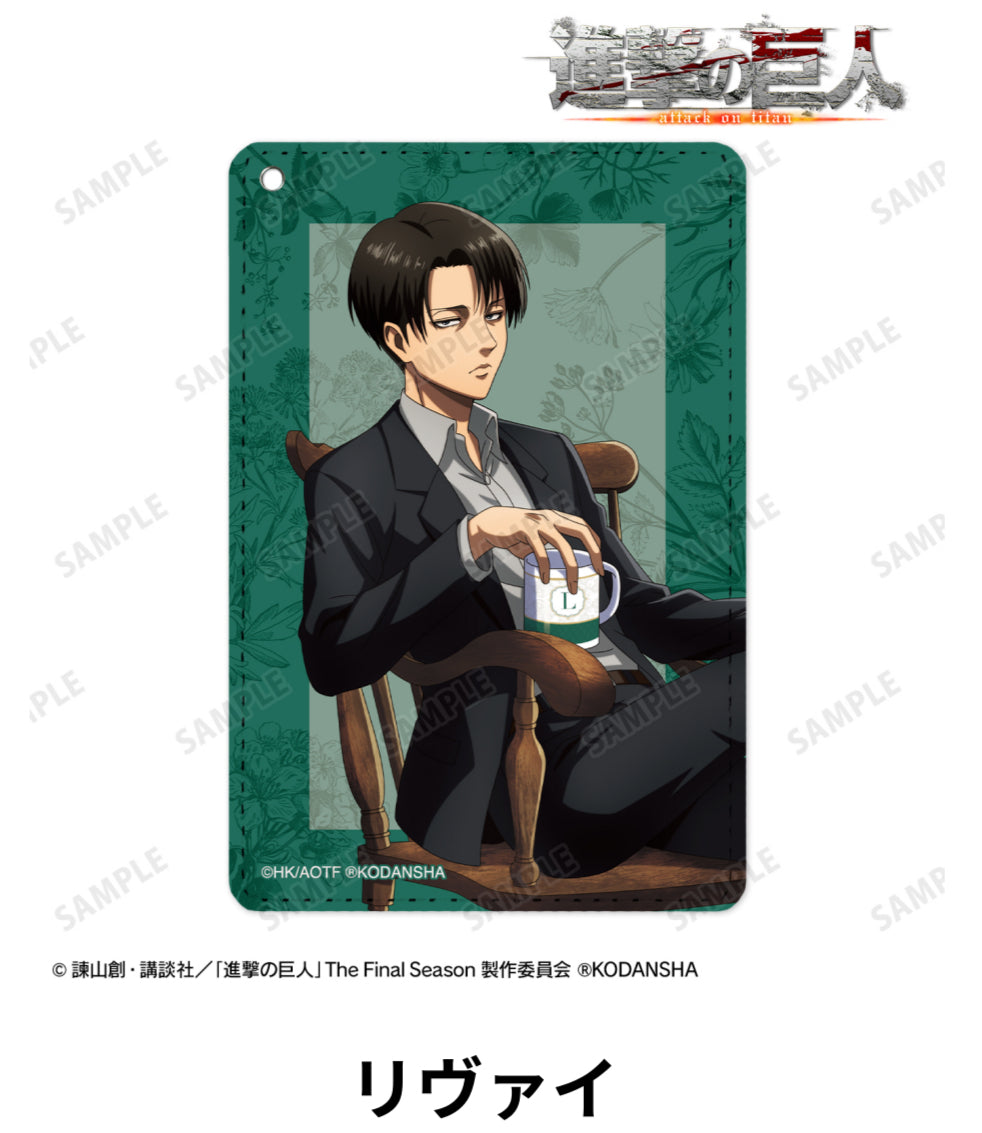 Attack on Titan Drawn Illustration Tea Time Ver.1 Pocket Pass Case