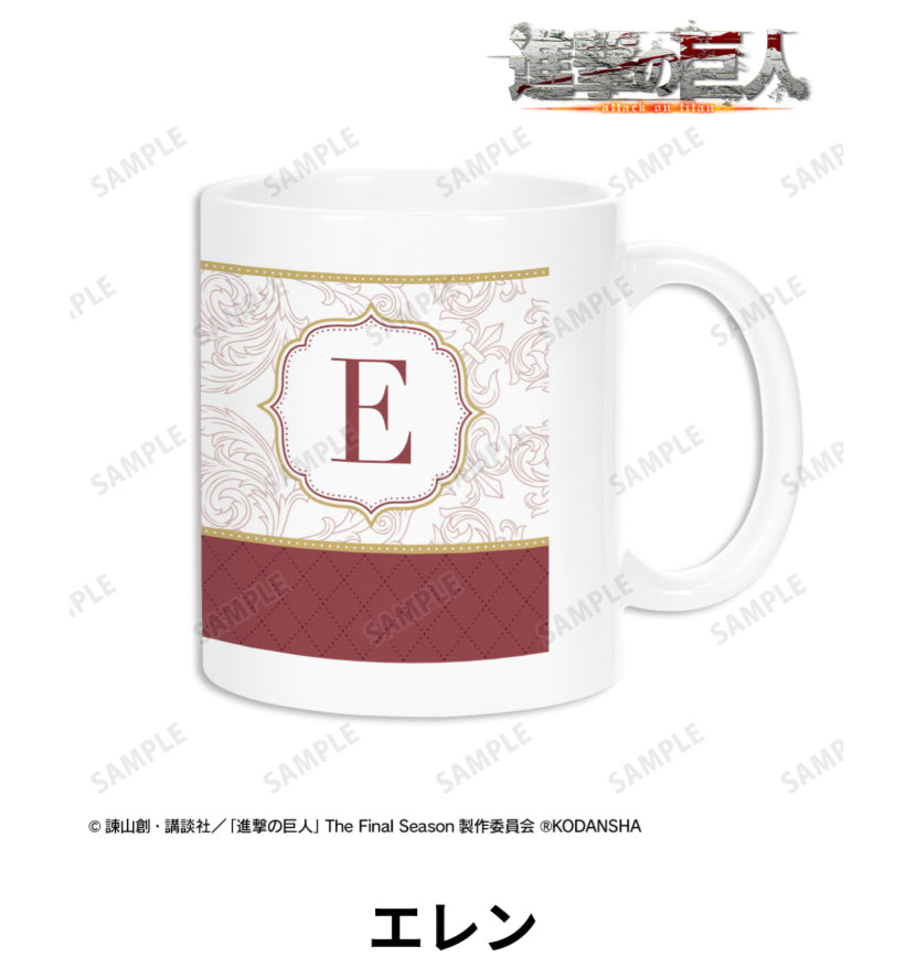 Attack on Titan Drawn Illustration Tea Time Ver. Mug
