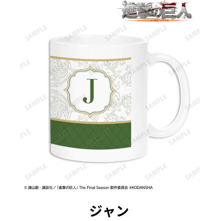 Attack on Titan Drawn Illustration Tea Time Ver. Mug