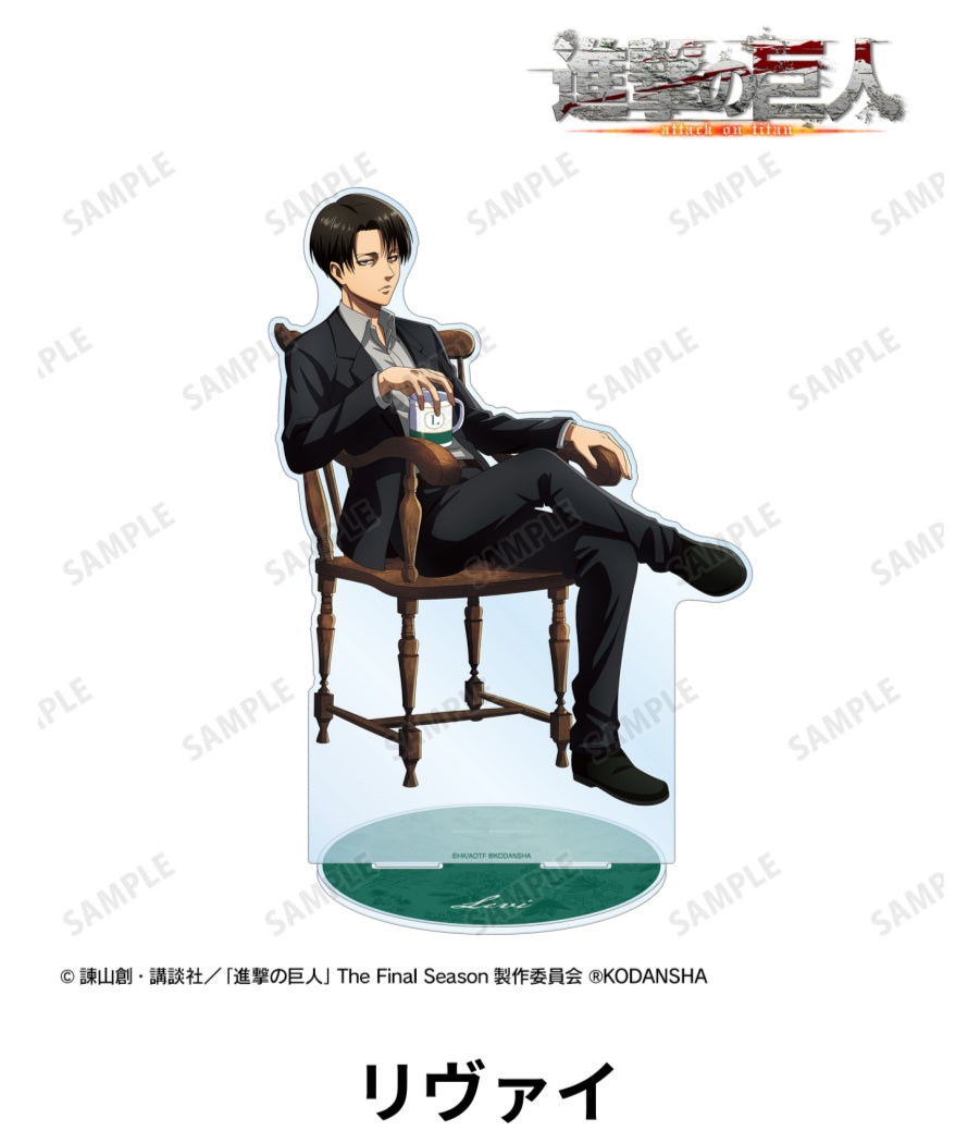 Attack on Titan Drawn Illustration Tea Time Ver. Extra Large Acrylic Stand
