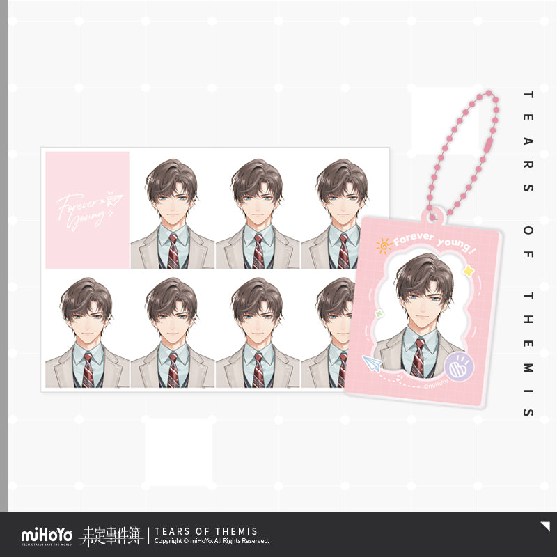 8th Anniversary Forever Young Series ID Photo Acrylic Pendant Set