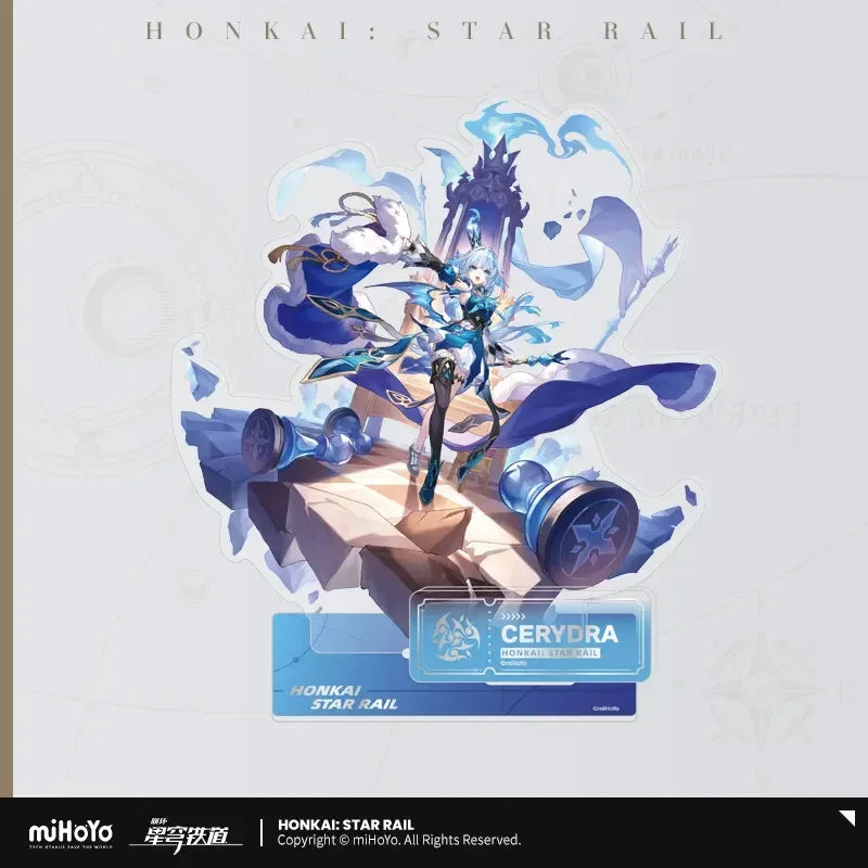 Honkai: Star Rail The Harmony Character Warp Artwork Acrylic Stand Cerydra ACG Go Anime www.acg-go.com Asta, Bronya, Caelus, Cerydra, Hanya, Robin, Ruan Mei, Sparkle, Stand, Stelle, Tingyun, Trailblazer, Tribbie, Yukong