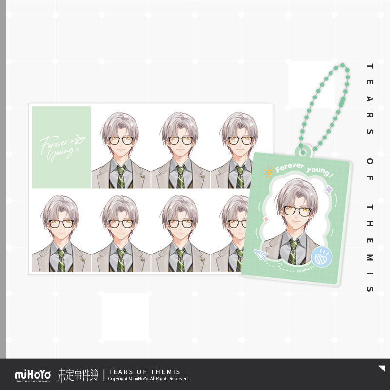 8th Anniversary Forever Young Series ID Photo Acrylic Pendant Set