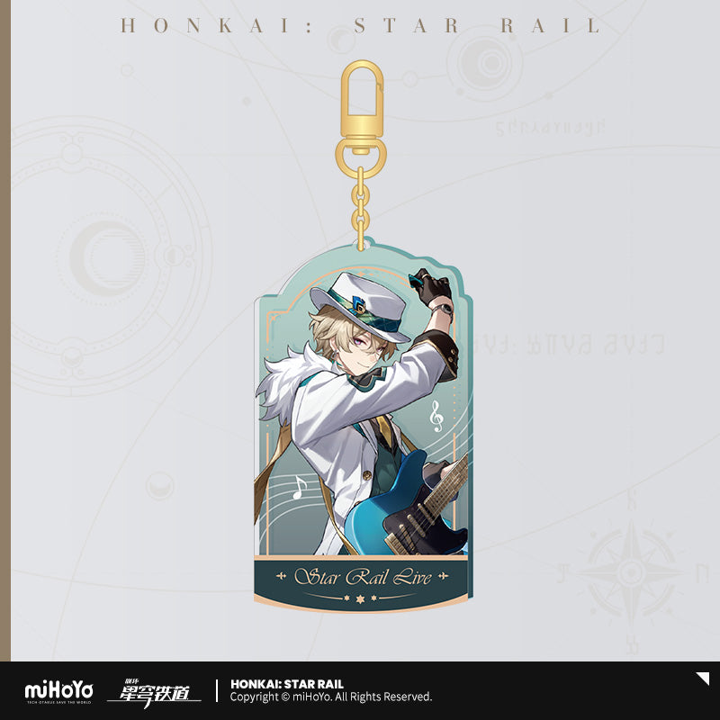 LIVE Series Quicksand Acrylic Keychain