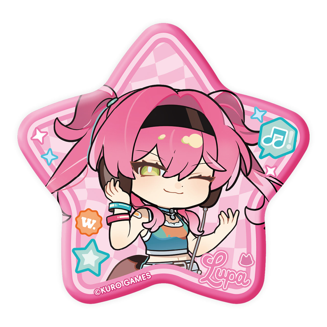 Somnoire Echoes Series Chibi Specially Shaped Tinplate Badge (Rover, Cartethyia, Lupa)