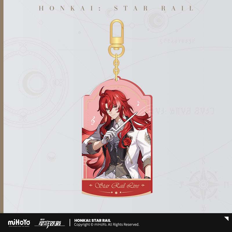 LIVE Series Quicksand Acrylic Keychain