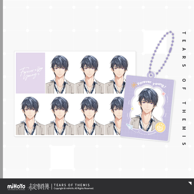 8th Anniversary Forever Young Series ID Photo Acrylic Pendant Set