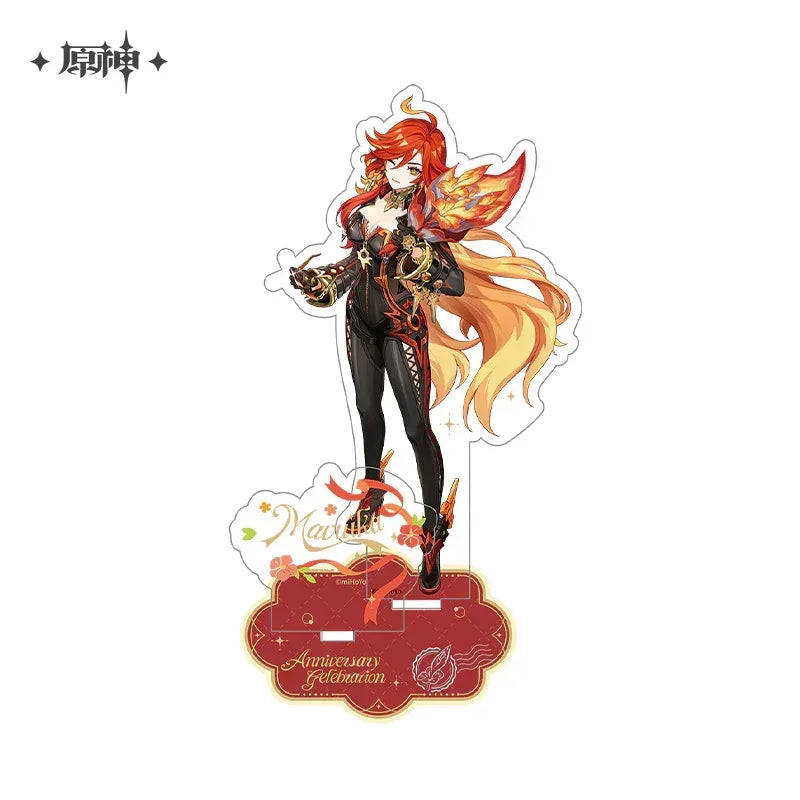 Genshin Impact Anniversary Celebration Series Stand Mavuika (5th Anniversary) ACG Go Anime www.acg-go.com Art Decor, Furina, Mavuika, Nahida, Raiden Shogun, Stand, Venti, Zhongli