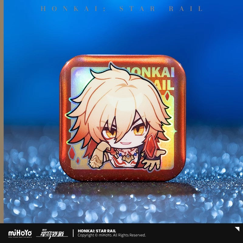 Pom-Pom Exhibition Series Square Tinplate Badge