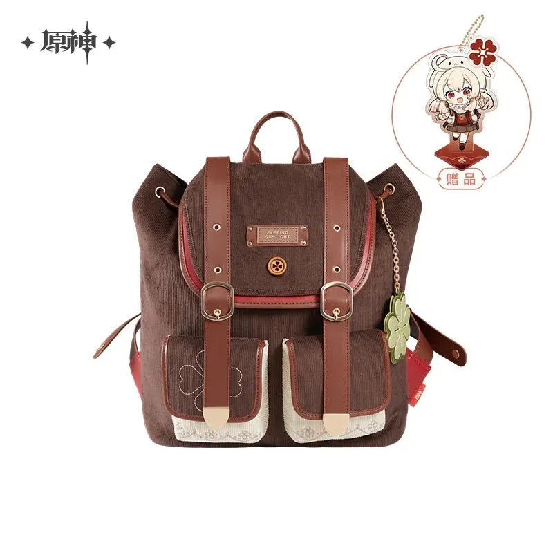 Klee Theme Impression Series Backpack Genshin Impact Brown Large Size ACG Go Anime www.acg-go.com Apparel, Klee