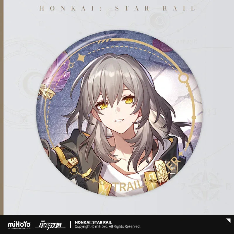 Honkai: Star Rail The Remembrance Character Warp Artwork Tinplate Badge Female Trailblazer ACG Go Anime www.acg-go.com Aglaea, Badge, Castorice, Cyrene, Evernight, Hyacine, Trailblazer