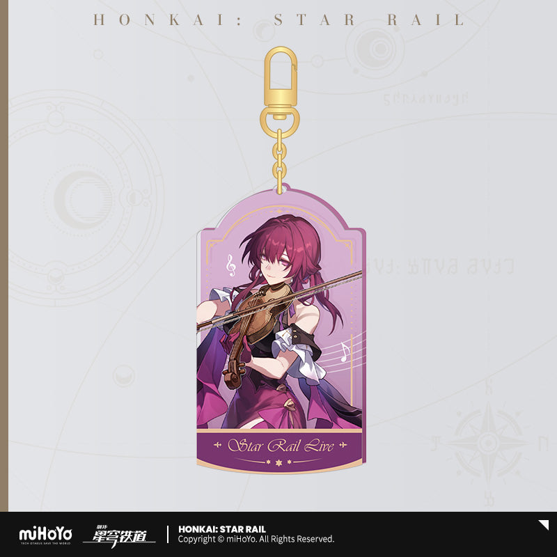 LIVE Series Quicksand Acrylic Keychain