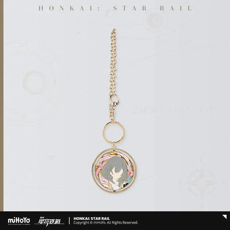 Honkai: Star Rail Trailblazer Write Series Rotating Metal Pendant Trailblazer Stelle (Female) ACG Go Anime www.acg-go.com Caelus, Honkai: Star Rail, Pendant & Keychain, Stelle, Trailblazer