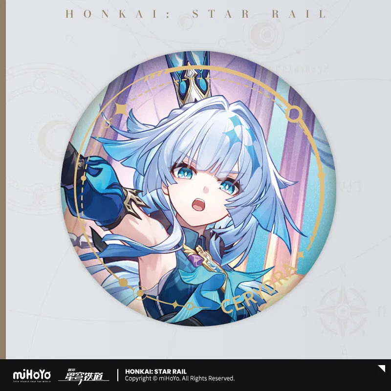 The Harmony Character Warp Artwork Tinplate Badge