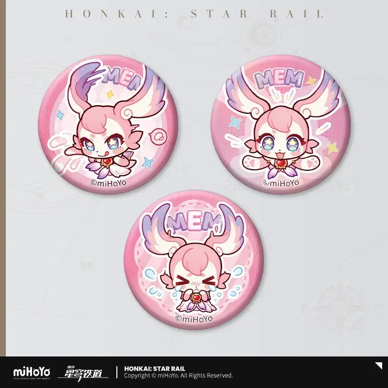 Honkai: Star Rail Pom-Pom Exhibition Series Pom-Pom Mini Tinplate Badge Set Mem ACG Go Anime www.acg-go.com Badge, Mem, Pom-Pom