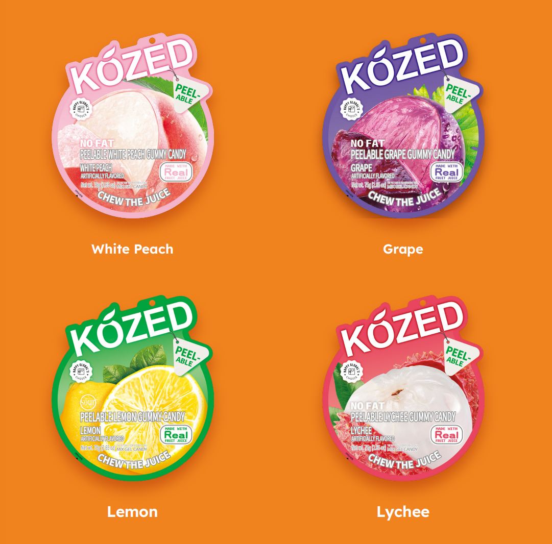 Kózed Peelable Gummy Candy (8 Flavors)