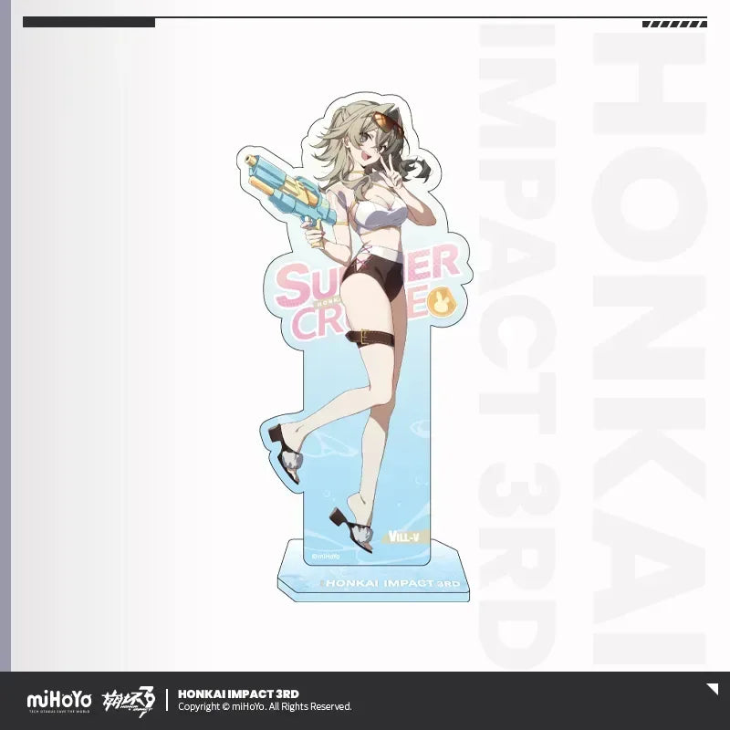 Honkai Impact 3rd Summer Cruise Series Acrylic Stand Vol.4 Vill-V ACG Go Anime www.acg-go.com Aponia, Eden, Elysia, Griseo, Honkai Impact 3rd, Hua, Kalpas, Kevin, Kosma, Mobius, Pardofelis, Sakura, Stand, Su, Vill-V