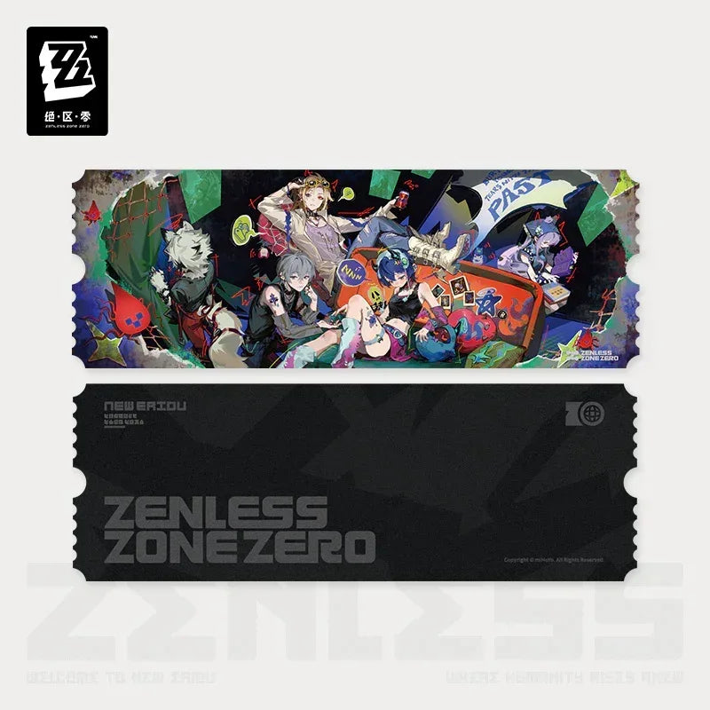 Zenless Zone Zero Concerto Channel Series Bury Your Tears With the Past Merch Vol.1 Laser Ticket ACG Go Anime www.acg-go.com Art Decor, Badge, Hugo, Vivian, Wise