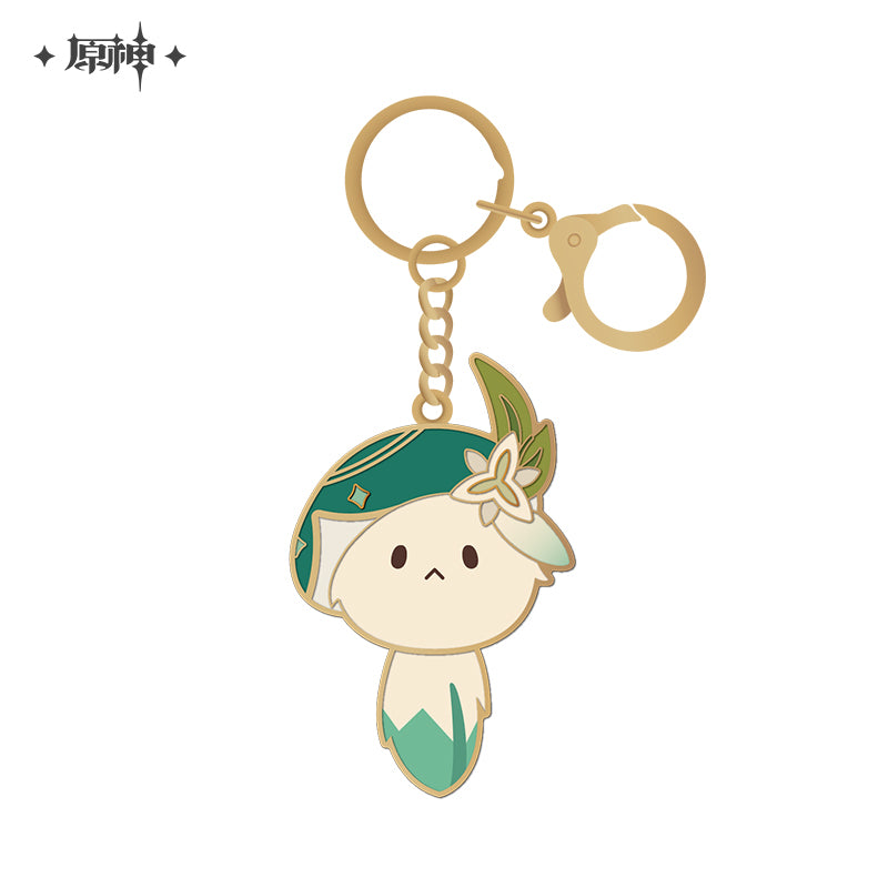 Genshin Impact Tea Party Companion Dodoco Metal Keychain
