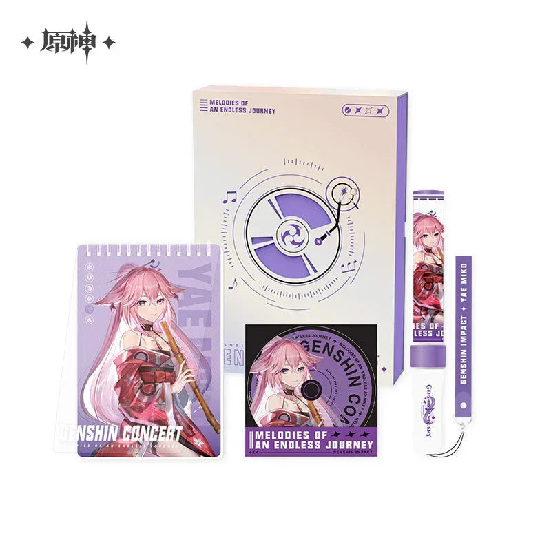 Genshin Impact Genshin Concert 2022 Series Character Cheering Gift Box Yae Miko ACG Go Anime www.acg-go.com Barbara, Gift Box, Kaedehara Kazuha, Shenhe, Theme Artwork, Xinyan, Yae Miko, Yunjin