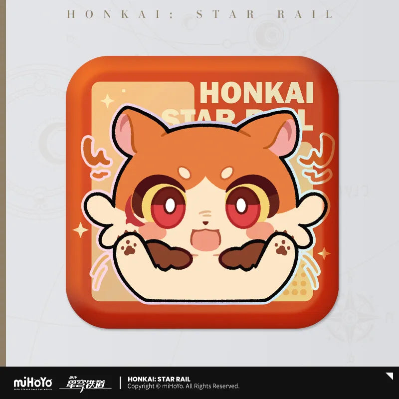 Honkai: Star Rail Pom-Pom Exhibition Series Square Tinplate Badge