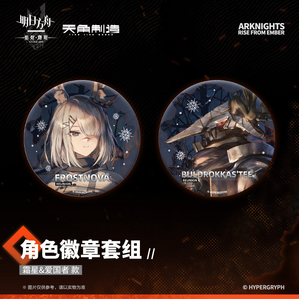 Dawn Of The Flames Series Characters Badge Set