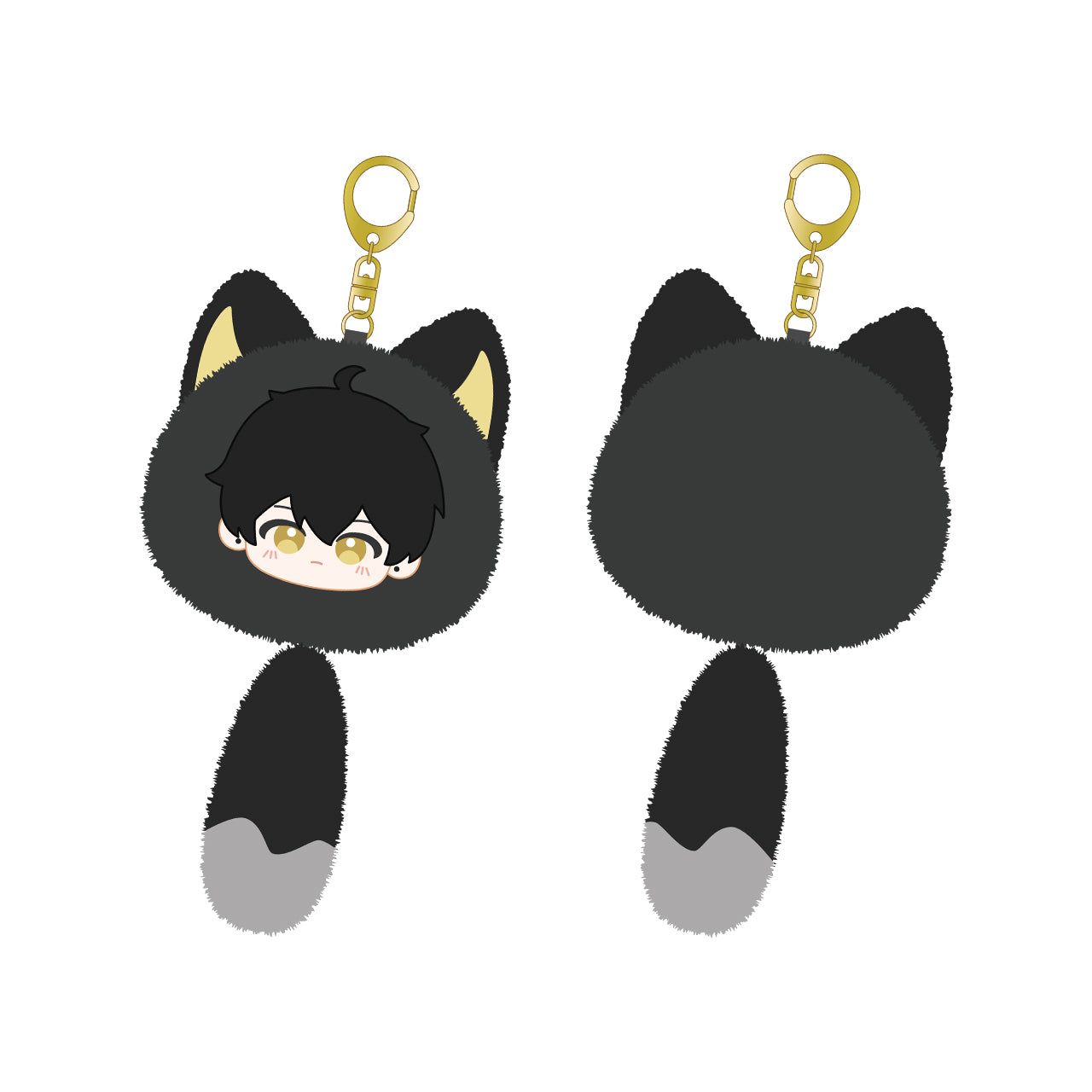 Meow Resonator Themed Plush Cube Keychain