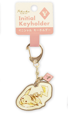 Initial Keyholder Pikachu Letter Keychain