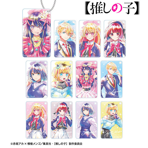 Oshi no Ko Ani-Art aqua Lable Square Acrylic Keychain