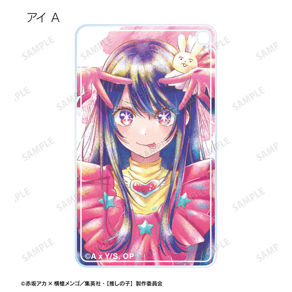 Oshi no Ko Ani-Art aqua Lable Square Acrylic Keychain