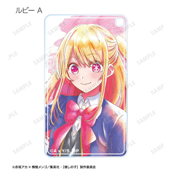 Oshi no Ko Ani-Art aqua Lable Square Acrylic Keychain