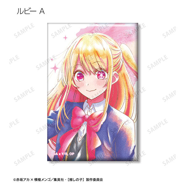 Oshi no Ko Ani-Art aqua Lable Square Can Badge