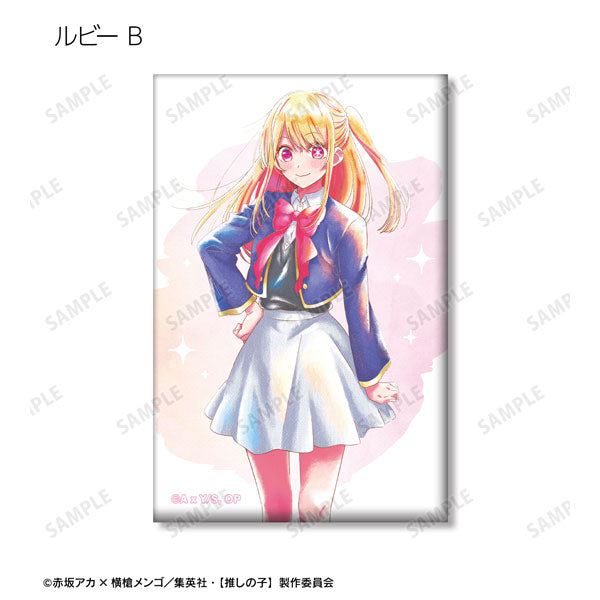 Oshi no Ko Ani-Art aqua Lable Square Can Badge