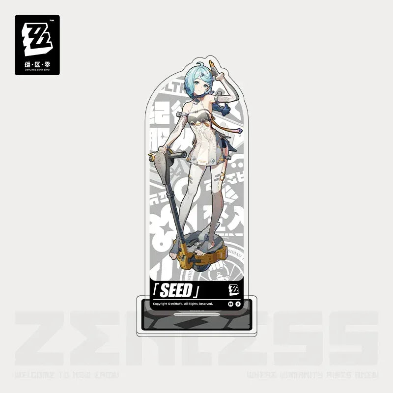 Zenless Zone Zero Artwork Series Obol Squad Acrylic Stand Seed ACG Go Anime www.acg-go.com Orphie Magnusson & Magus, Seed, Soldier 11, Stand, Trigger