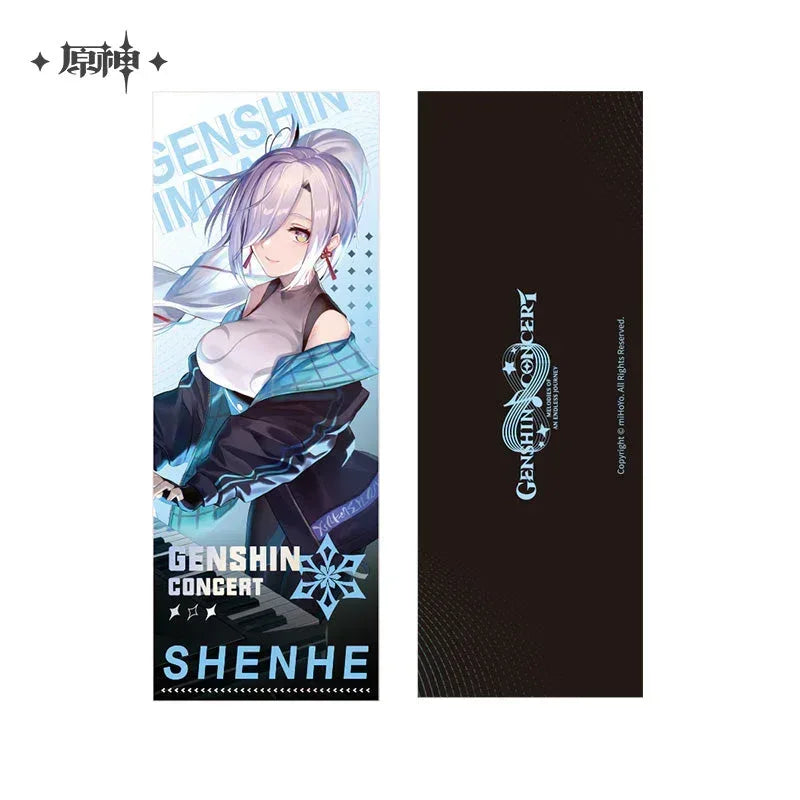 Genshin Impact Genshin Concert 2022 Series Commemorative Hologram Ticker Shenhe ACG Go Anime www.acg-go.com Art Decor, Barbara, Kaedehara Kazuha, Shenhe, Theme Artwork, Ticker, Xinyan, Yae Miko, Yunjin