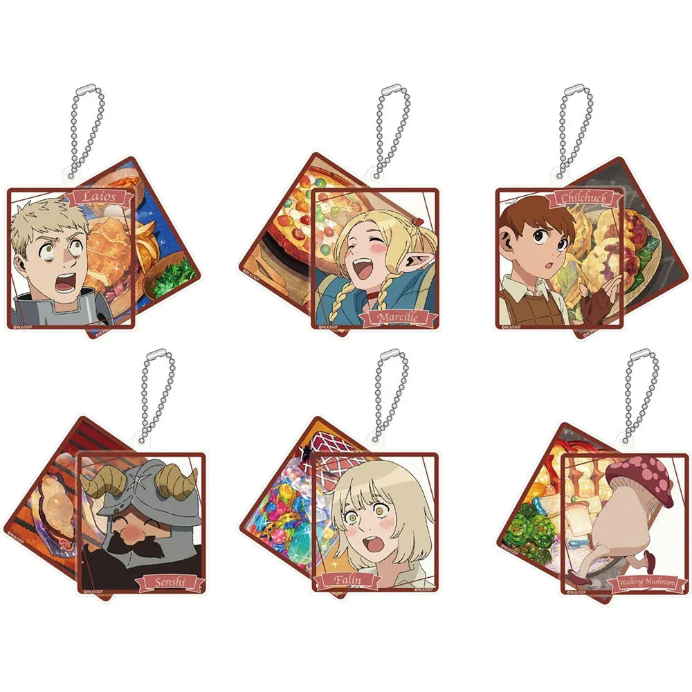 Acrylic Keychain Mystery Box Delicious in Dungeon All Set (6 pcs) ACG Go Anime www.acg-go.com Delicious in Dungeon, Mystery Box, Pendant & Keychain
