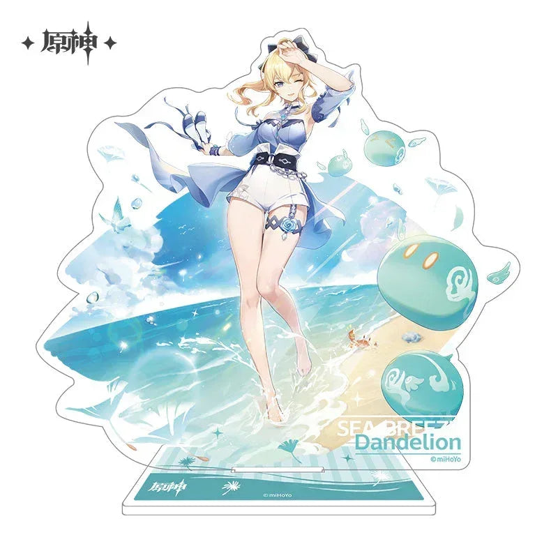 Genshin Impact Midsummer Island Adventure Series Merch Stand / Jean - Sea Breeze Dandelion ACG Go Anime www.acg-go.com Badge, Barbara, Character Artwork, Household, Jean, Stand