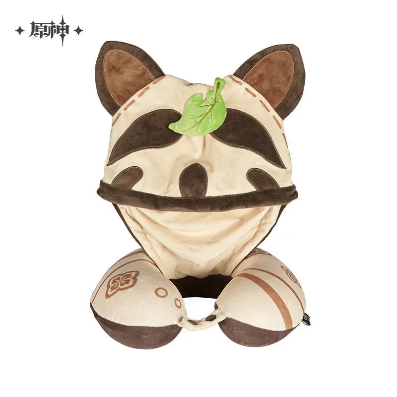 Genshin Impact Mini Mujina Series Sayu Merch Neck Pillow with Hoodie ACG Go Anime www.acg-go.com Apparel, Plush, Sayu
