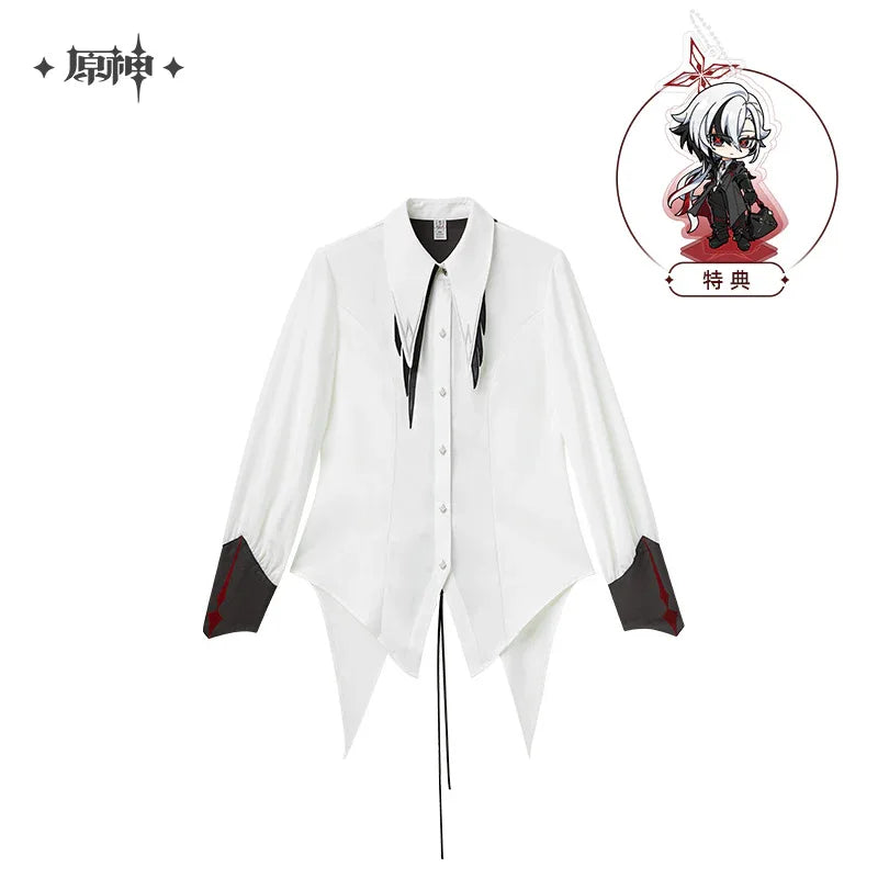 Arlecchino Theme Impression Series Tie-waist Shirt Genshin Impact S ACG Go Anime www.acg-go.com Apparel, Arlecchino, Shirt