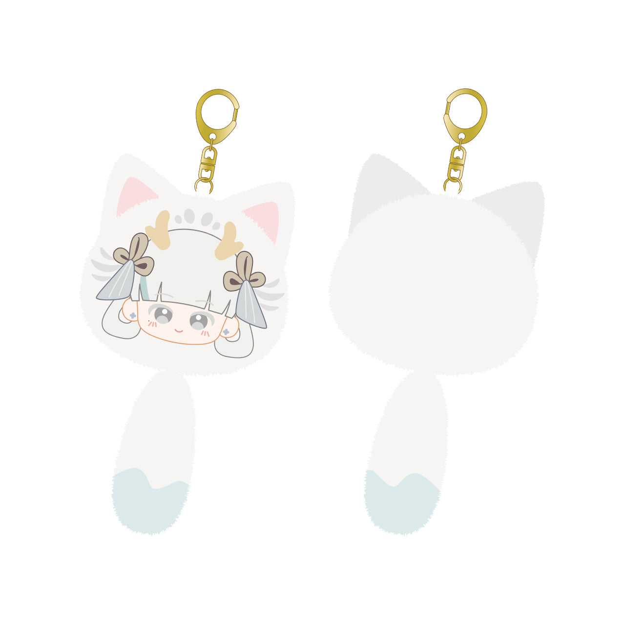 Meow Resonator Themed Plush Cube Keychain