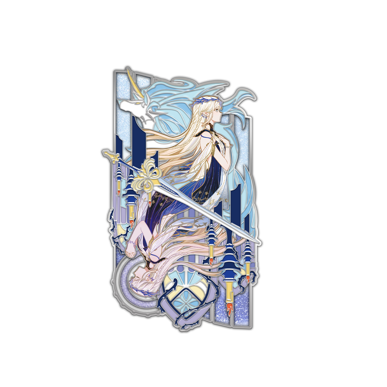 Inverted Series Collection Metal Badge