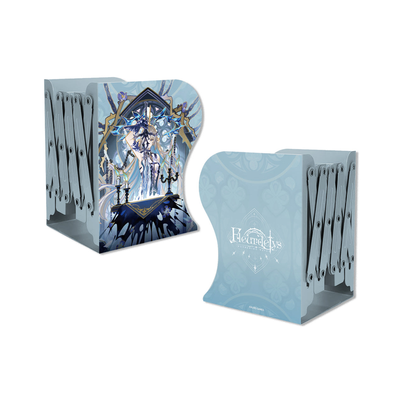 Inverted Series Folding Metal Bookend